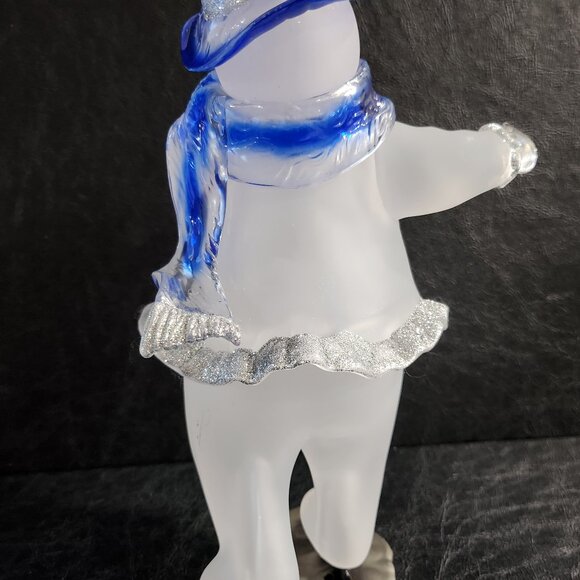 11 Inch, Holiday Frosted Ice Skating, Snow Lady, Christmas Decor - Picture 8 of 10